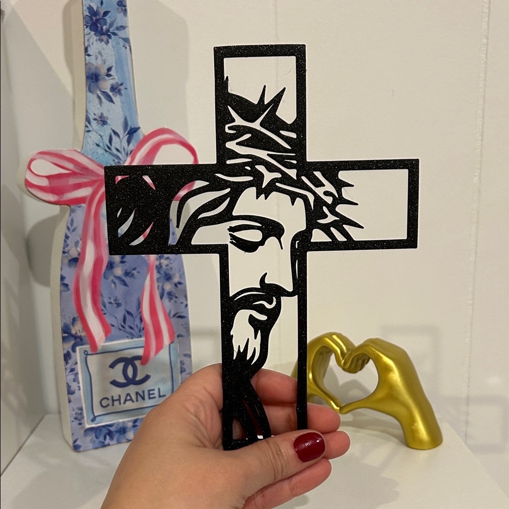 Hand Crafted Jesus Cross Wall Art